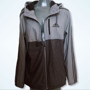 SOLD on Depop!!* Grey Adidas Windbreaker